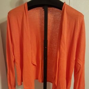 Women's j.jill XL orange cardigan
